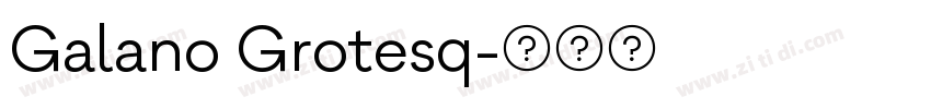 Galano Grotesq字体转换